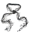 Black Seed Beads & Petal Pearls Necklace