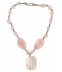 Rose Quartz Medley Necklace